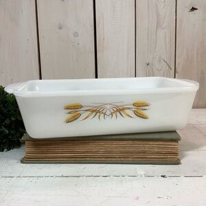 Vintage Fire King Wheat 1 Quart Loaf Pan